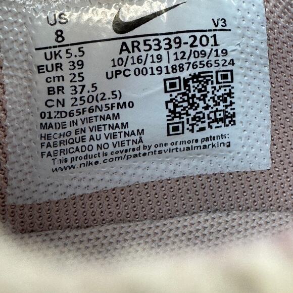 Nike Air Force 1 Light Pink Suede Leather Sage Low Top Sneaker Size 8 - Picture 11 of 14